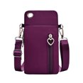 thumbnail image 2 of SPRING PARK Small Crossbody Cell Phone Bag for Women, Three-layer Zipper Shoulder Handbag Wallet Card Hold Purse, 2 of 7