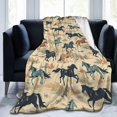 thumbnail image 4 of Manta de franela con estampado de animales y hierba para el hogar, sofá, cama, sofá, suave, difusa, ligera, para todas las estaciones, 80 x 60 pulgadas, 4 of 7