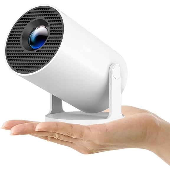 Mini Projector, Portable Projector with WiFi 6 and  5.4, 160 ANSI 4k   Projector, Compatible with Phone, TV , Laptop, ,  for Movie  Outdoor, HY300  