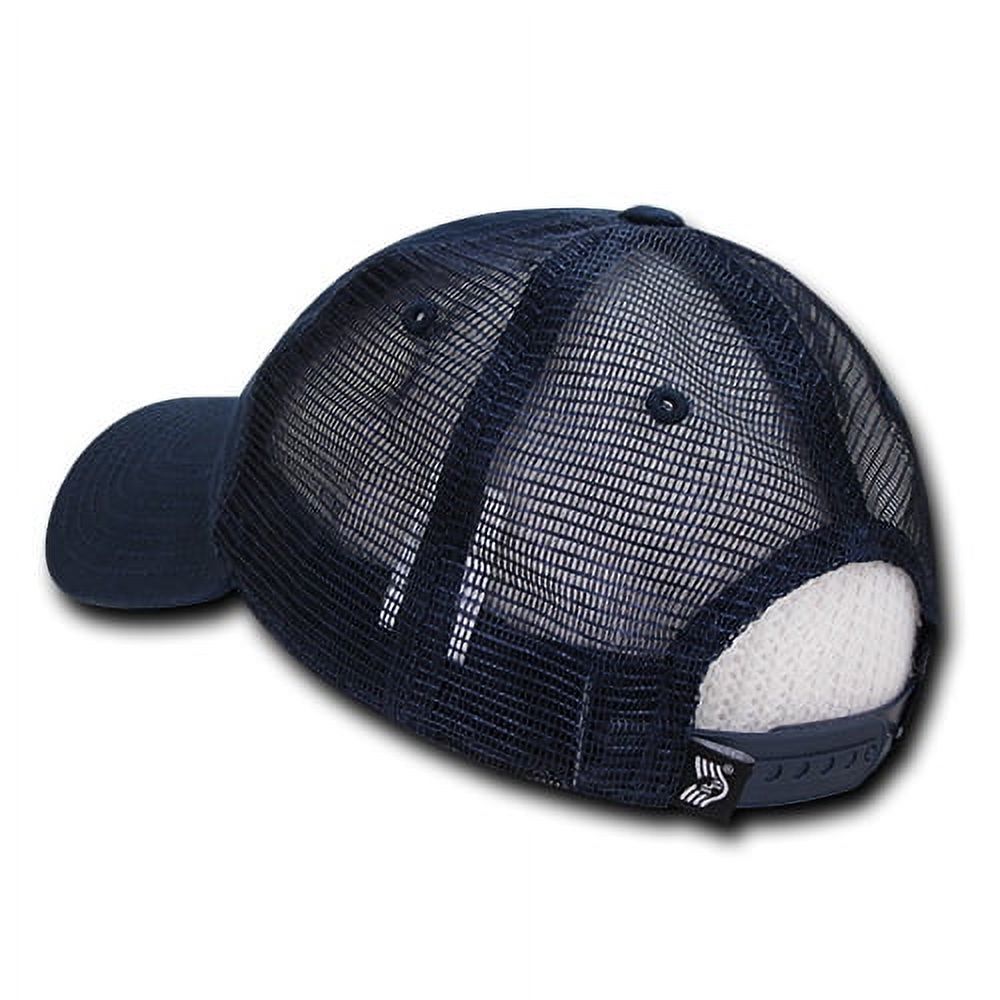 Rapid Dominance Air Force Round Logo Relaxed Trucker Mens Cap [Navy Blue - Adjustable] - image 3 of 3