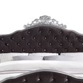 thumbnail image 2 of Benjara California King Bed with Padded Headboard, Brown and Silver, 2 of 5