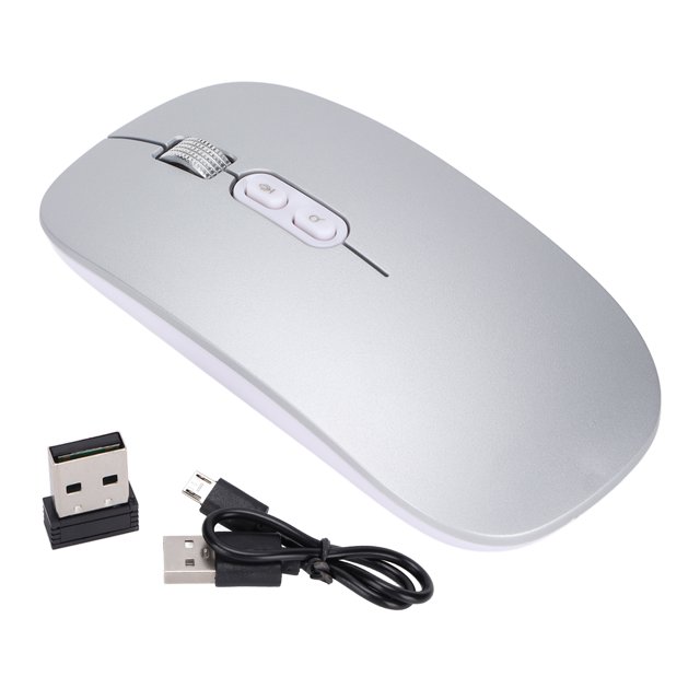 Souris Sans Fil 1600DPI AI Souris Optique Entrée Vocale Traduction Fournitures Informatiques pour Ordinateur Portable Argent