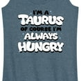 thumbnail image 3 of Instant Message - I'm A Taurus Always Hungry - Women's Racerback Tank Top, 3 of 6