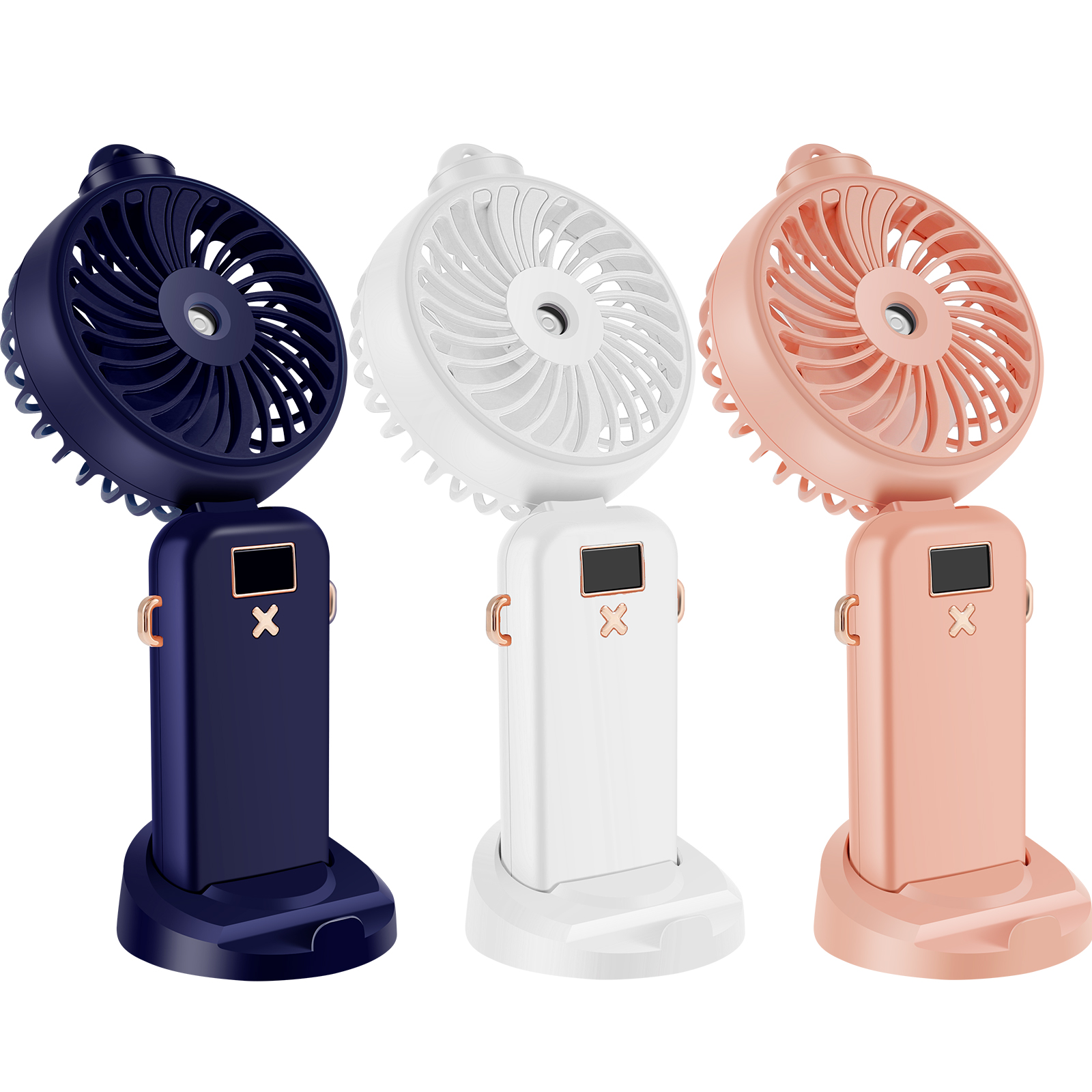 Gorware Handheld Mini Fan Portable Misting Fan USB Rechargeable Pocket