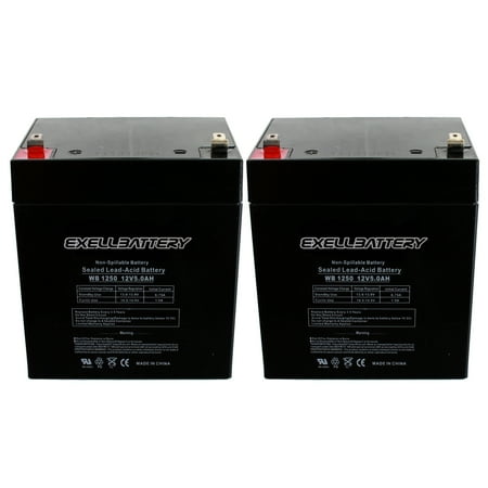 UPC 026190022288 product image for Exell 2 Pack - Razor E100 E125 E150 Electric Scooter battery 12V 5AH | upcitemdb.com