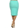 thumbnail image 3 of Women's Plus Size Stretchy Pencil Midi Skirt – Casual & Office Style, 3 of 4