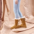 thumbnail image 6 of Dream Pairs Women's Winter Casual Snow Boots Wide Mid-Calf Fashion Warm Outdoor Boot DSB212 CAMEL Size 5, 6 of 6