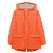 Hiheart Boys Girls Water Resistant Fleeced Lined Winter Rain Jacket with Hood