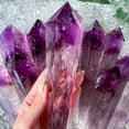thumbnail image 2 of Rare Grade A Amethyst Wand - Natural Rainbow Amethyst Handle, Bahia Elestial Amethyst Point, Amethyst Obelisk Crystal, 2 of 6