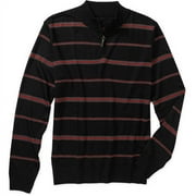 Big Men's Long Sleeve Zip Mock Neck Swea