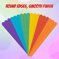 thumbnail image 4 of 500PCS Colorful Popsicles Wooden Rainbow Color Craft Handmade Sticks Six Color Ice Cream Sticks for School Children, 4 of 7