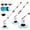 WHITE, variant on 1 Set, Electric Cleaning Brush, Wireless Electric Rotating Scrubber, 7 Brush Heads and Adjustable Extension Handle, Bathroom Cleaning Brush, Household Cleaning Tools