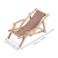 thumbnail image 2 of OUNONA Beach Chair Decorations Interior Decor Wooden 2PCS, 2 of 6