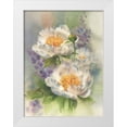 thumbnail image 1 of Besedina, Anastasiia 15x18 White Modern Wood Framed Museum Art Print Titled - White Peonies, 1 of 4