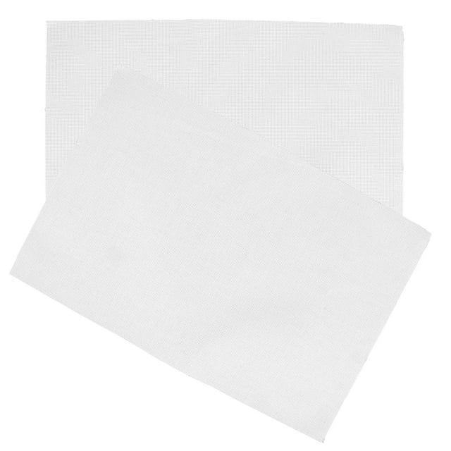 YSNOOWE Tissu Brodé Blanc pour Point de Croix DIY avec Trou pour Couture Précise