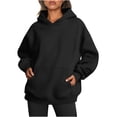 thumbnail image 1 of MeetoTime Sweat à Capuche Surdimensionné pour Femmes 2024 Décontracté à Manches Longues avec Poches, 1 of 5