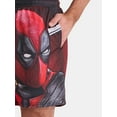 thumbnail image 4 of Deadpool Men's and Big Men's Graphic Mesh Shorts, Sizes XS-3XL, 4 of 5