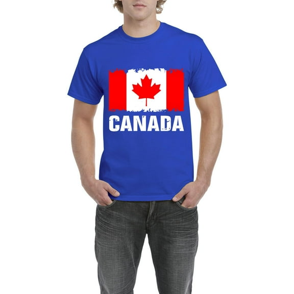Men's T-Shirt Short Sleeve - Canada Flag