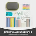 thumbnail image 4 of ZIPIT Mesh Pencil Box, Holds up to 60 Pens, Durable Storage Container, Black & Yellow, 4 of 8