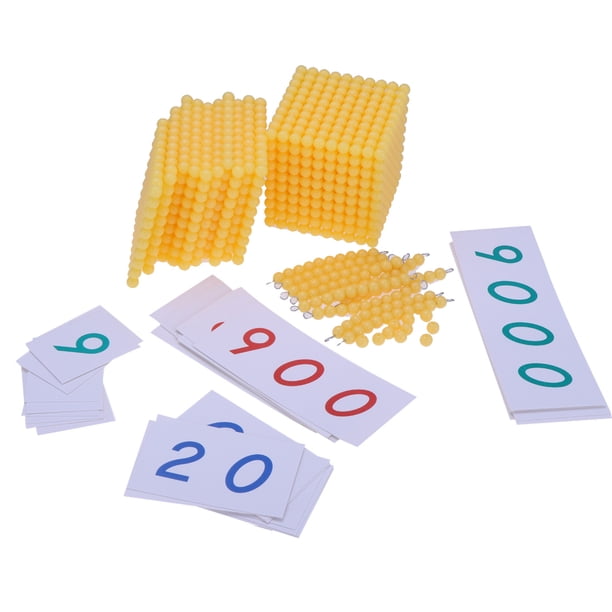 Matemáticas Juguetes Juego de Banco de Madera Aprendizaje Preescolar para SM SunniMix Juguetes Montessori