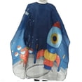 thumbnail image 1 of Capa de corte de pelo impermeable para niños, capa de corte de pelo para niños - Delantal de capa de peluquero de salón profesional, 1 of 5