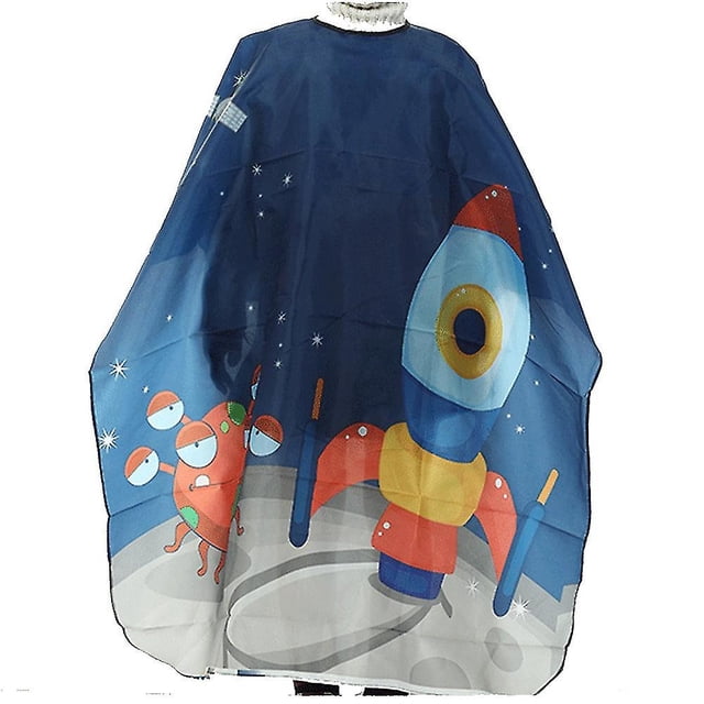 Capa de corte de pelo impermeable para niños, capa de corte de pelo para niños - Delantal de capa de peluquero de salón profesional