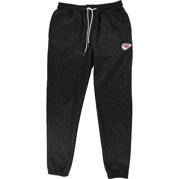 Tommy Hilfiger Kansas City Chiefs Athletic Jogger Pantalones para hombre, negro, mediano