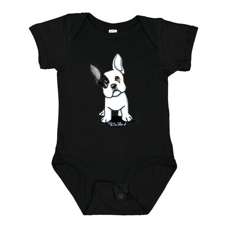 

Inktastic B/W Frenchie (Darks) Gift Baby Boy or Baby Girl Bodysuit