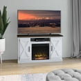 thumbnail image 3 of Twin Star Home Modern Farmhouse TV Stand for TVs up to 55" with Electric Fireplace, 3 of 9