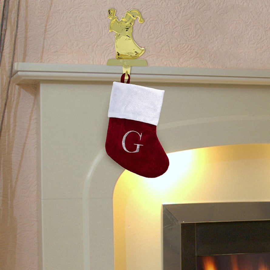 Mini-chaussette monogramme Holiday Time, taille, G