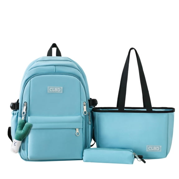 ZROVA 3-Piece Backpack Set with Free Charm – Large Capacity for Back to School