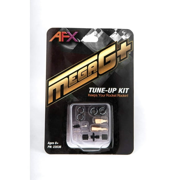 AFX/Racemasters Mega-G+ Tune Up Kit with Front & Rear Tires, AFX22036