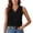 Z141 Black-V Neck Tank Tops for Women Loose Fit, variant on Womens V Neck Tank Tops Eyelet Lace Crochet Trim Sleeveless Shirts Casual Loose Fit Summer Blouses Work office Daily Wear Dressy Shell Top XL