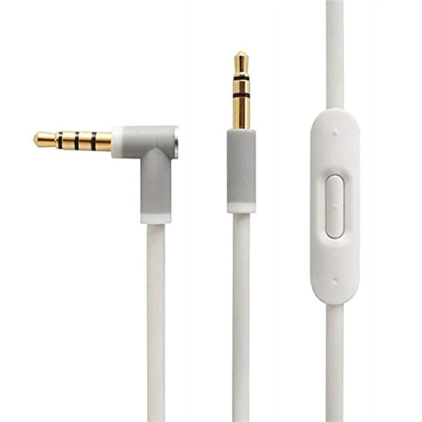 Best Choice 3.5mm Earphone Audio Cable Stereo Aux Cable Wire Control Headphone Right Angle Aux Cord Wire