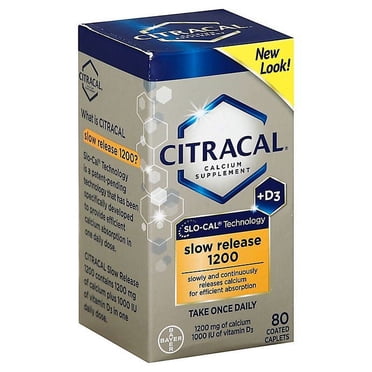 Citracal Maximum Plus Calcium Citrate With Vitamin D3, Caplets, 120ct ...