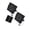 Carbon steel model, variant on Heavy Duty 4" Square Bumper Cap Ventilated Mesh Cover with for Trailers, Motorhomes, Quick Installation