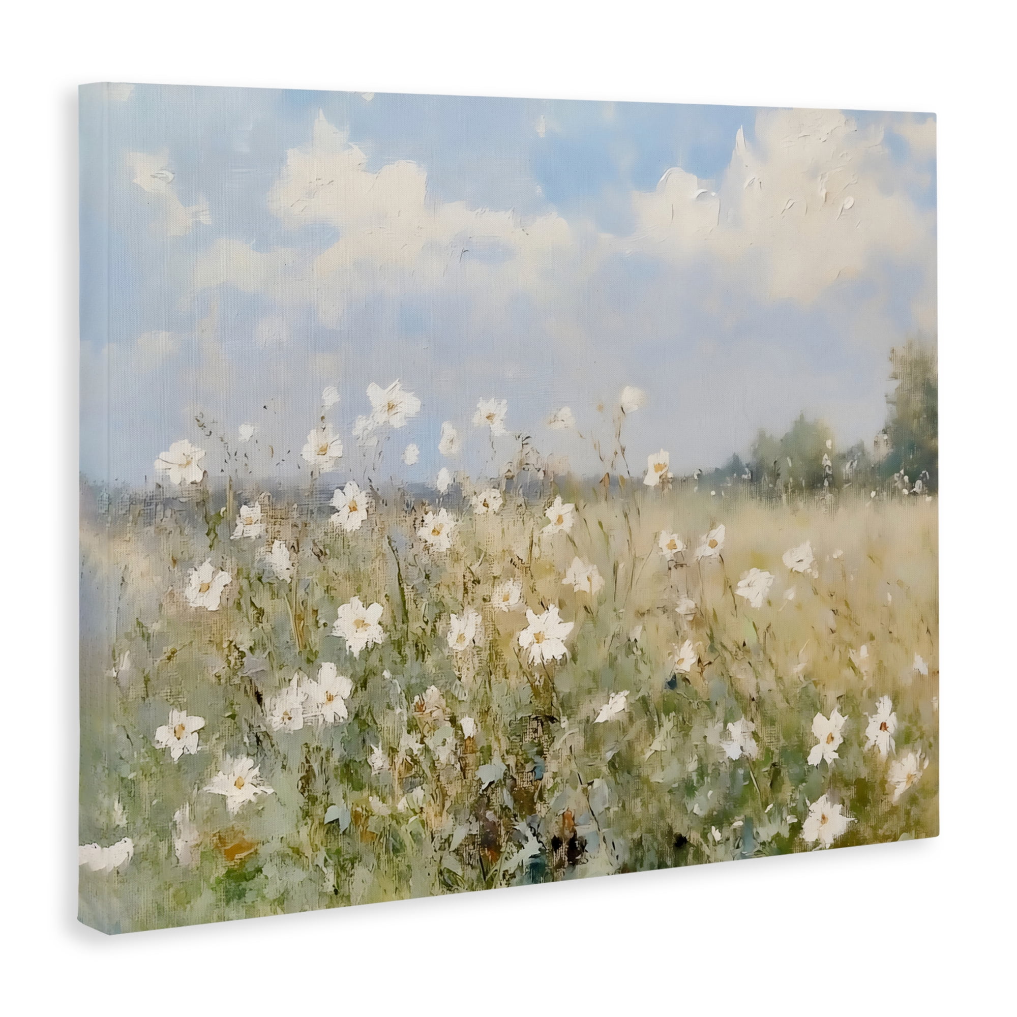 Stupell Industries Neutral Wildflower Field in Bloom Canvas Wall Art, design by LSR Design Studio