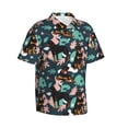 thumbnail image 2 of Uemuo Rottweiler Printed Regular Fit Short Sleeve Casual Hawaiian Shirt for Men,Aloha shirt,Tropical shirt,Floral print shirt,Vacation Beach shirt-XX-Large, 2 of 9