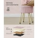 thumbnail image 5 of Puff Almacenaje, Baúl Almacenaje, Banco Almacenaje Redondo, Taburete de Tocador de Terciopelo, 39 x 44.4 cm, Rosa Jalea, 5 of 7