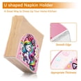 thumbnail image 4 of Cartoon Rainbow and Color Unicorn Napkin Holder for Table Clear Napkin Stand Paper Holder Acrylic Organizer Dispenser Napkins for Dinner Kitchen Restaurant Room, 4 of 8