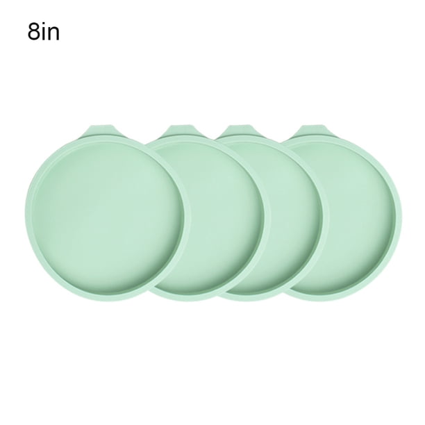 Moldes para pasteles, moldes de chocolate antiadherentes de silicona, moldes redondos para hornear de cocina, color al azar, 8 pulgadas 4 piezas Noticed HA006183-02