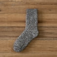 thumbnail image 2 of Mens Socks Winter Solid Thickened Thermal Socks Plush Medium Tube Sweat Absorbing Pure Cotton Socks, 2 of 3