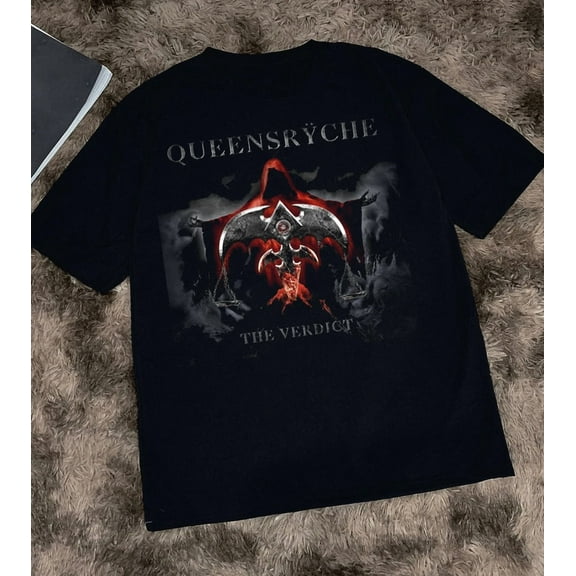 VINTAGE QUEENSRYCHE THE VERDICT TOUR Unisex Black T-Shirt All Size S To 5XL LL1154