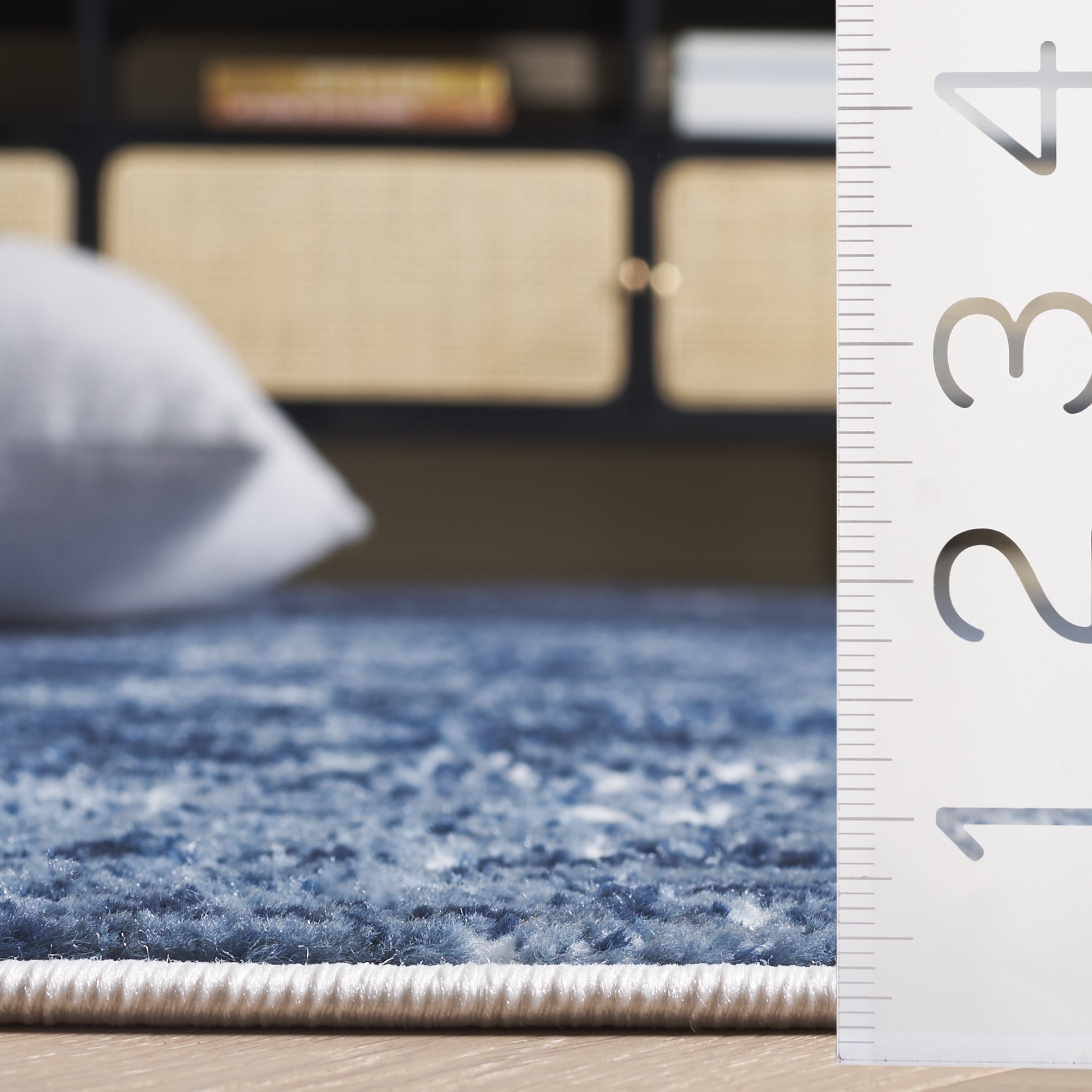 Safavieh Amelia Ian Abstract Area Rug, Ivory/Dark Blue, 6'7" x 6'7" Square