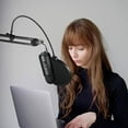 thumbnail image 2 of Microphone Pop Filter Windscreen, Professional Double Layer Mesh Screen for Vocal Recording, Studio Microphone Accessory to Reduce Hissing And Plosive Sounds, 2 of 8