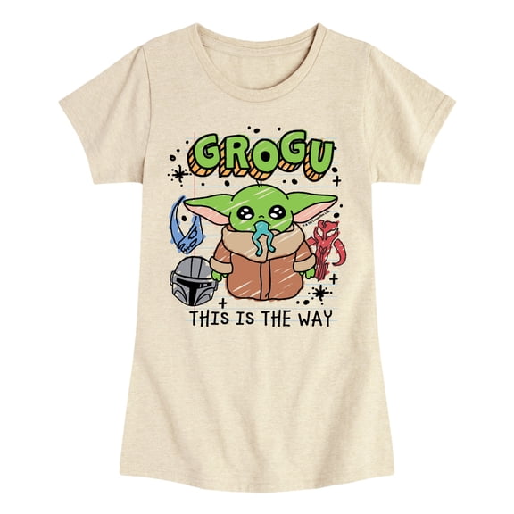 Star Wars - Grogu Notebook - Youth Girls Fitted Short Sleeve T-Shirt