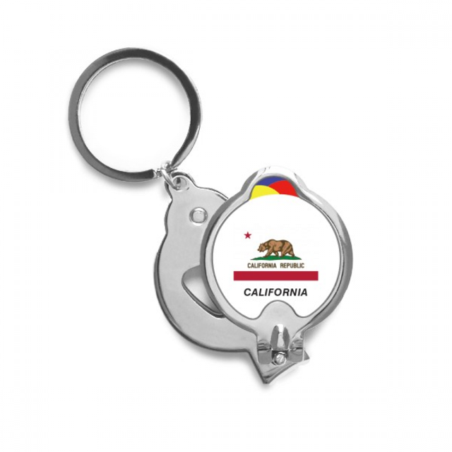 American State Flag Contour California Nail Clippers Sharp Fingernail Stainless Steel Cutter