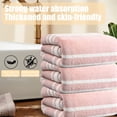thumbnail image 6 of 3PC Towel Set Soft Absorbent Towels Household Towels Gift Towels for Hand Gym Beauty Spa And Home Hair Care Large Towel for Bathroom, 6 of 9