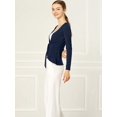 thumbnail image 4 of Cardigan Ouvert à Manches Longues à Volants Métalliques pour Femmes, 4 of 6