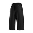 thumbnail image 4 of Dresfit Long Shorts for Men Drawstring Baggy Capris 2026 Summer Below the Knee Beach Shorts Quick Dry Lightweight Cooling with Zipper Pockets 5XL, 4 of 5